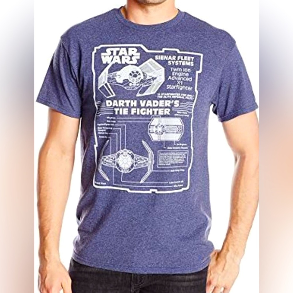 Star Wars Schematics T-Shirt. Size S